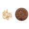 Fashion Jewelry 10K Yellow Gold Sister Charm Sis Pendant Jewelry 19 X 13mm